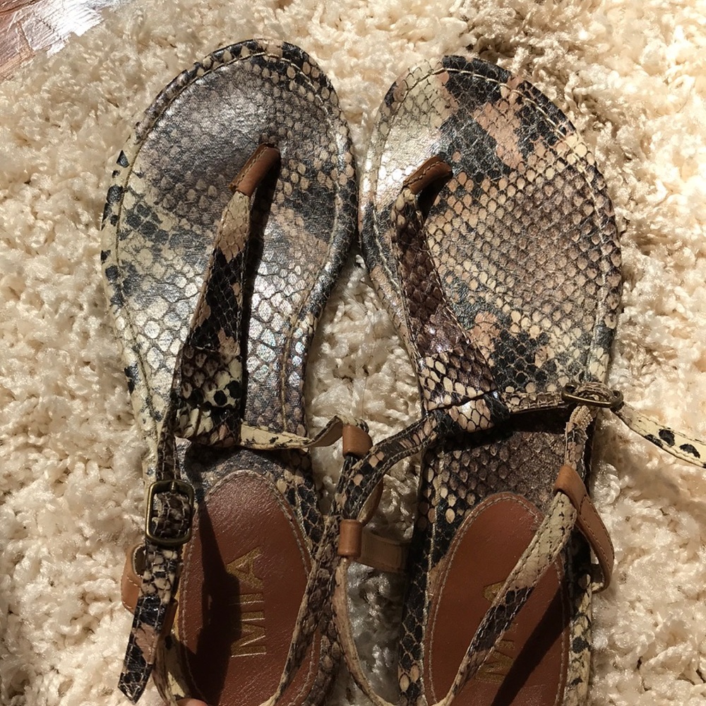 Like New Snakeskin Sandals